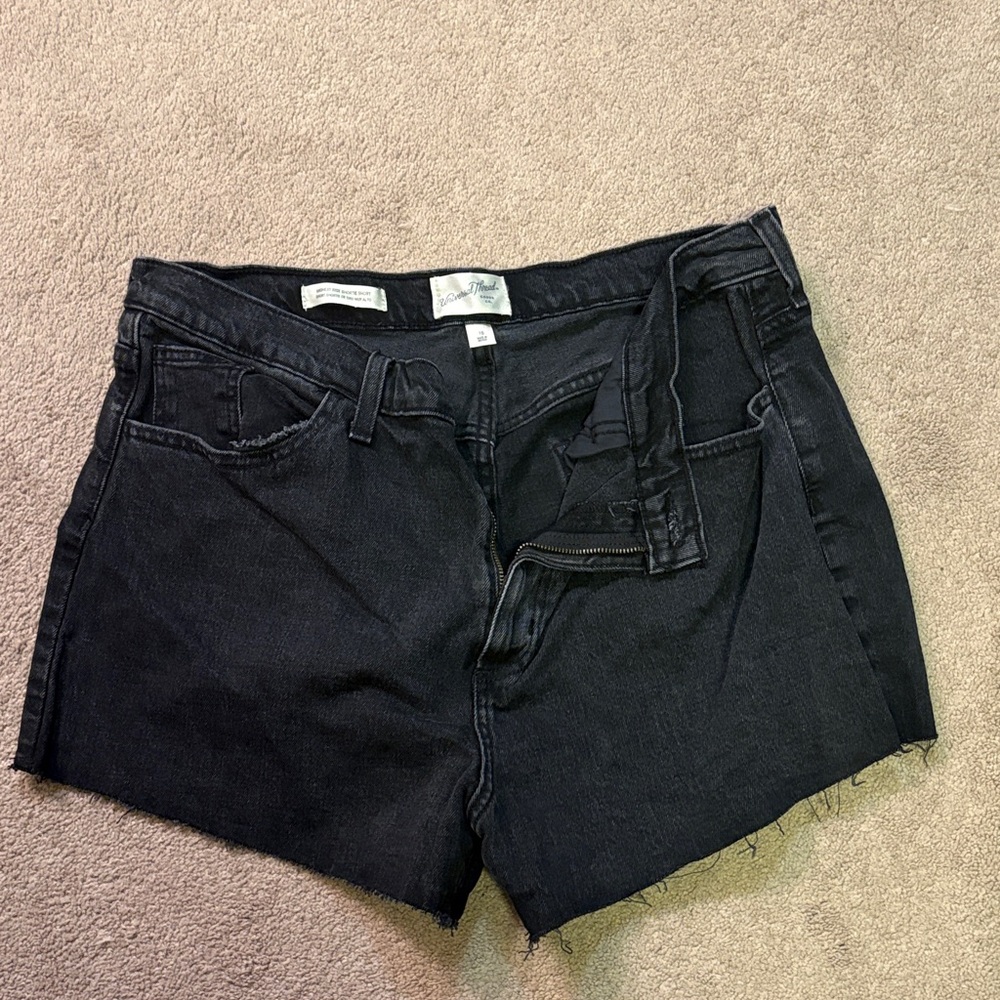 Universal Thread Black High-Rise Denim Cutoff Shorts